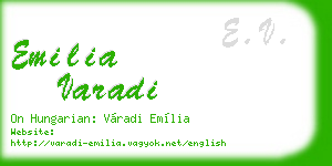 emilia varadi business card